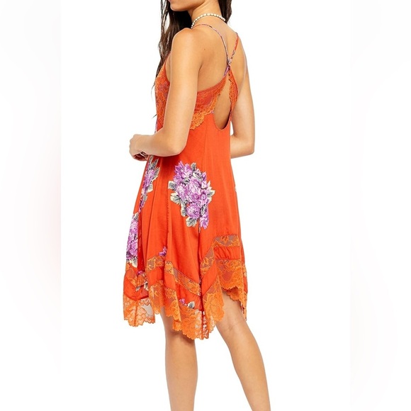 Free People Table for 2 Trapeze slip dress S - Picture 9 of 10